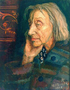 Sketch of Anastasiya Tsvetaeva's portrait
