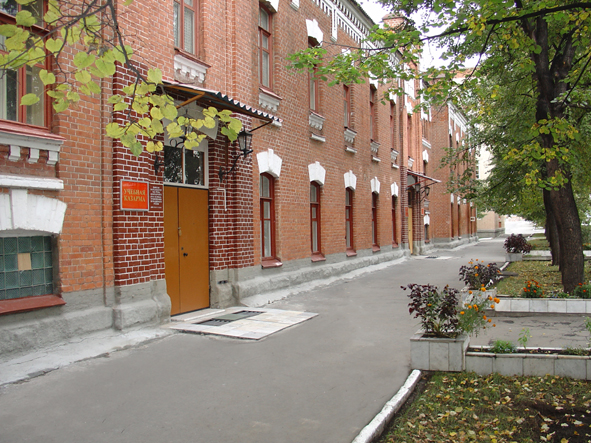 Вид сверху на плац